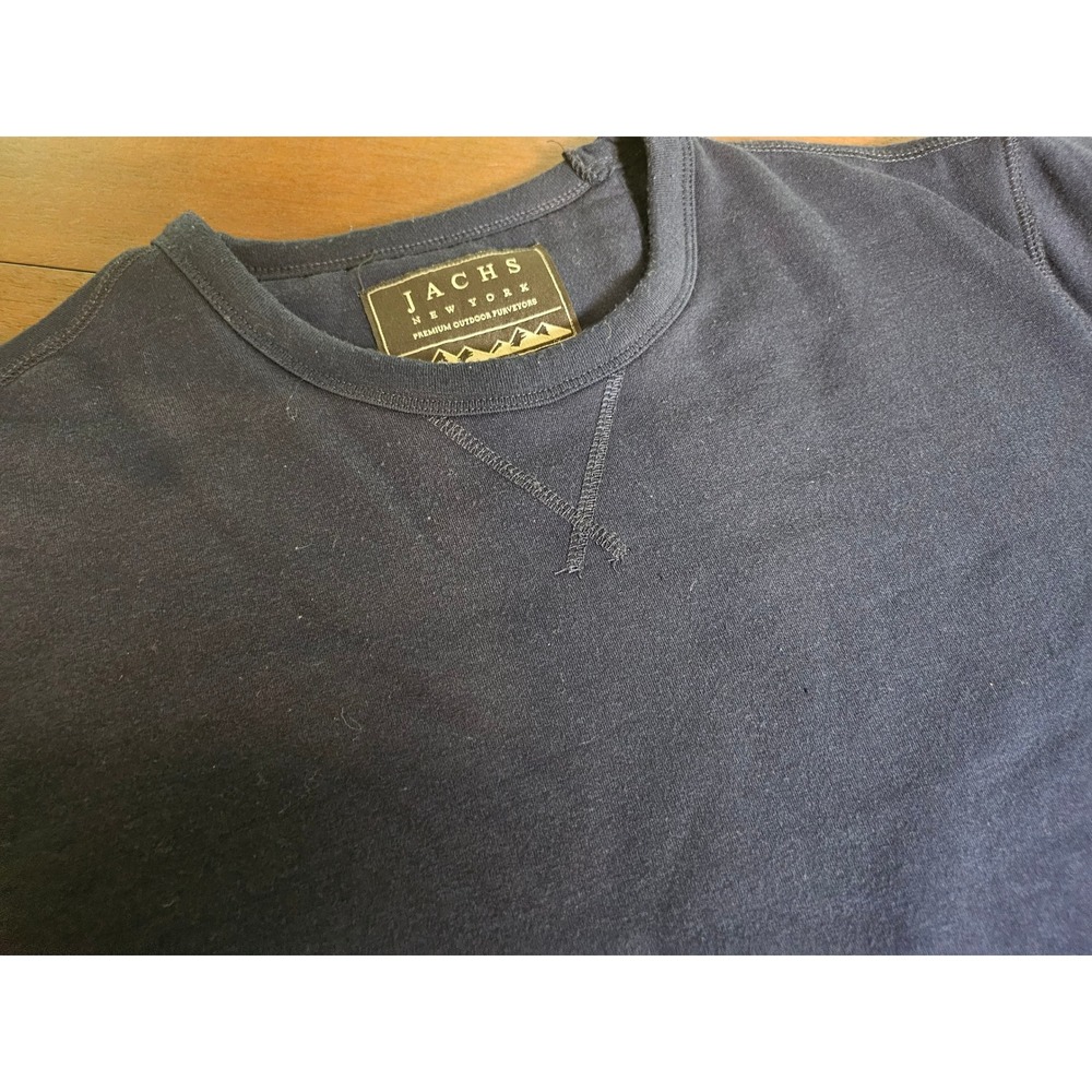 Jachs New York Sweatshirt Men Large Navy Crewneck Long Sleeve Outdoor Pullover